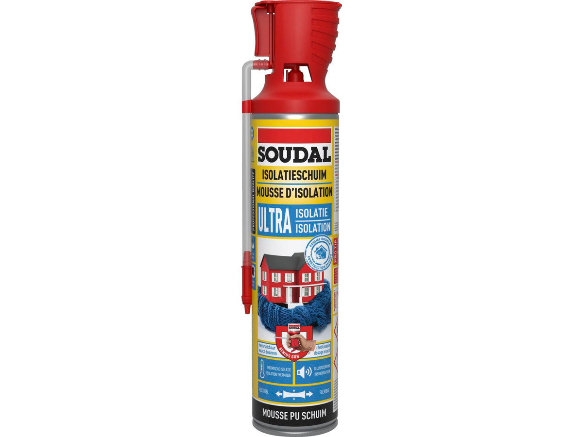 Soudal PU-schuim ultra isolatie 600ml