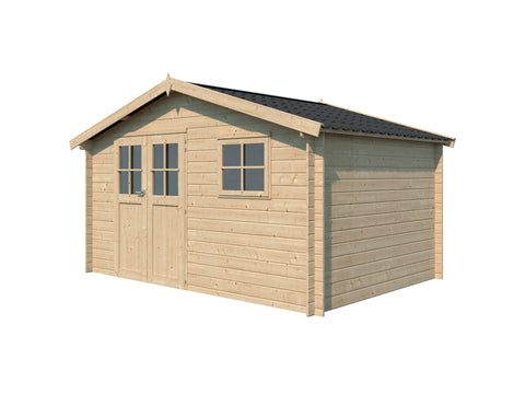 Gardenas Palermo L houten tuinhuis 415x295x248 cm blokhut anticondensbescherming