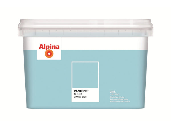 Alpina Pantone muurverf Crystal Blue 2,5l