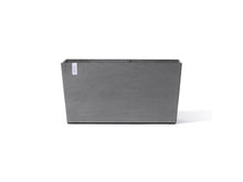 Ecopots Paris Wheels bloembak met wielen 100x40 cm grijs