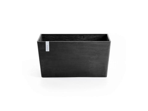 Ecopots Paris bloembak 80x25 cm donkergrijs, kunststof & plastic bloempotten — SKU COLOS-508651, EAN 5411942743040