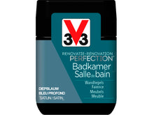 V33 Perfection testeur peinture salle de bains satin 75ml bleu profond
