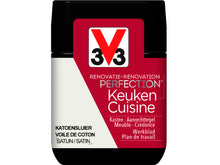 V33 Perfection tester renovatieverf keuken zijdeglans 75ml katoensluier