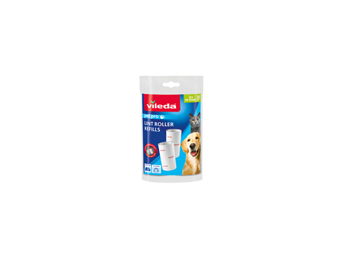 Vileda Pet Pro reserverollen kleefborstel 29 bladen 2 stuks