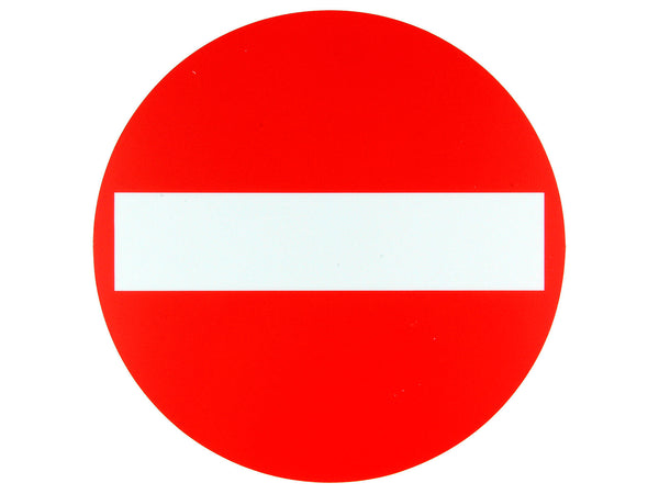 Pictogram verboden toegang 18cm
