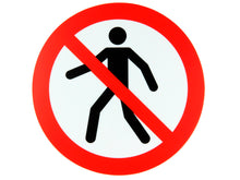 Pictogramme interdit aux piétons 18cm