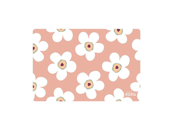Lola Placemat antislip 45x30 cm small big flower rosewood
