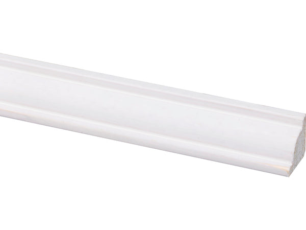 Plafondlijst 16x16 mm 270cm grenen gegrond wit
