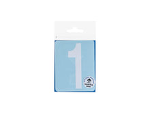 Chiffre autocollant 1 90mm blanc mat
