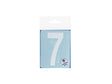 Chiffre autocollant 7 90mm blanc mat