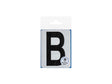 Plakletter B 90mm zwart mat