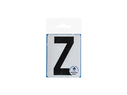 Plakletter Z 90mm zwart mat