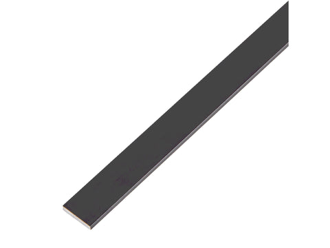 Platte strip 15x2 mm 100cm geanodiseerd aluminium zwart