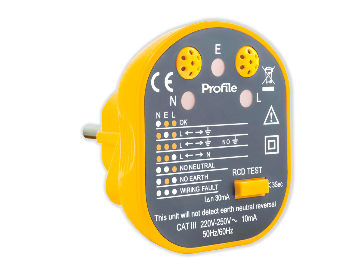 Plug-in stekker bedraad en met diagnose