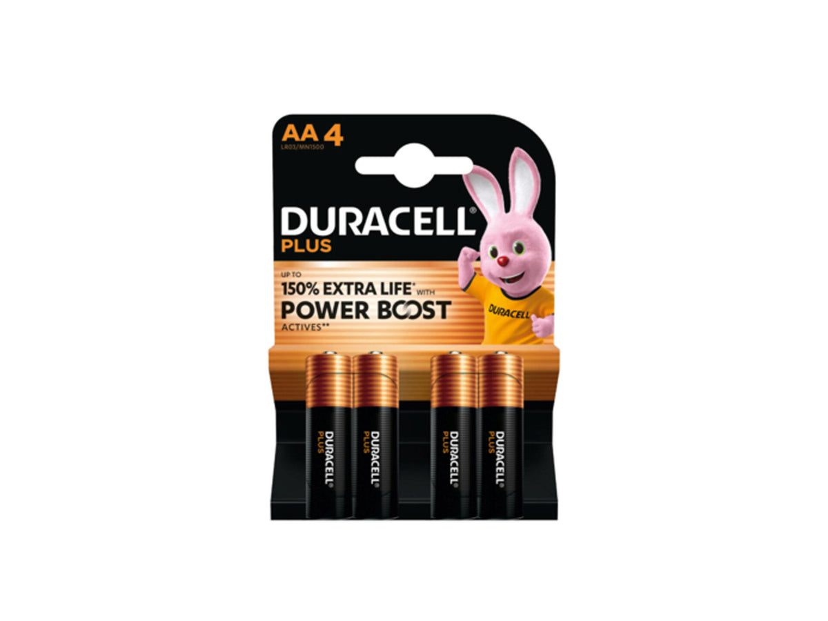 Duracell Plus PowerBoost batterij alkaline AA 4 stuks