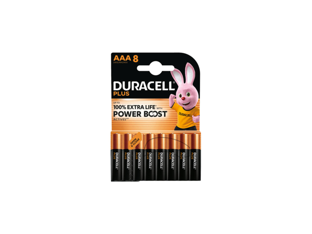 Duracell Plus PowerBoost batterij alkaline AAA 8 stuks