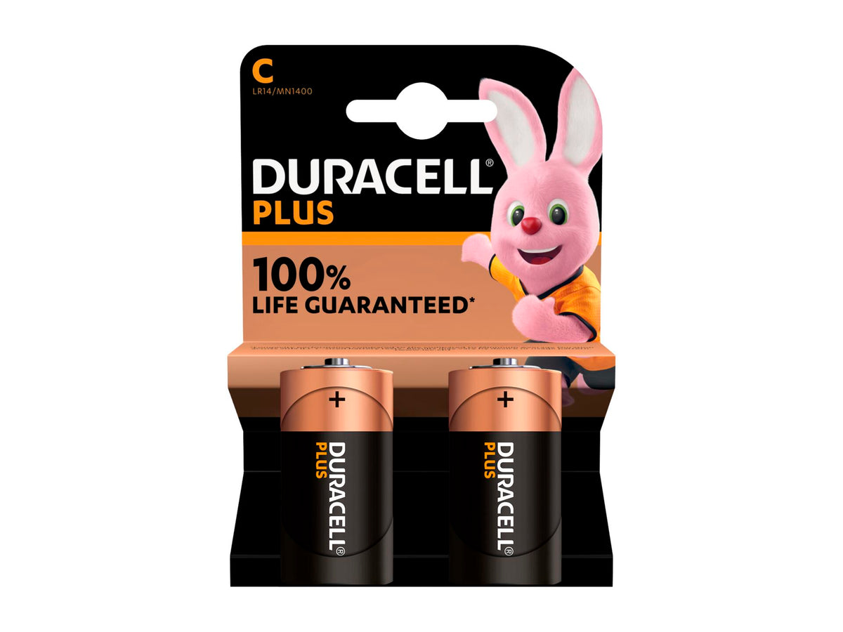 Duracell Plus batterij alkaline C 2 stuks