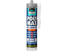 Bison Poly Max mastic gris 280ml