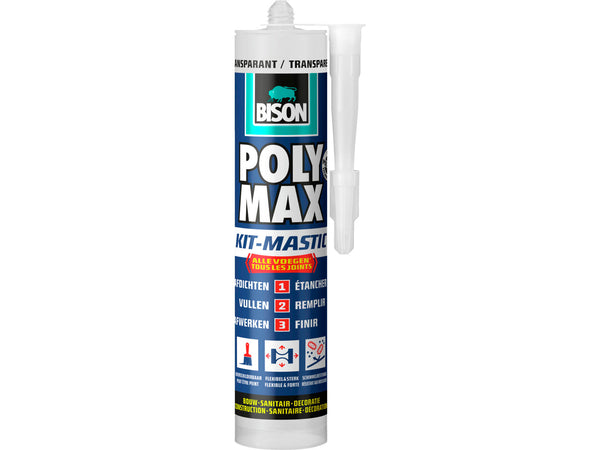 Bison Poly Max mastic 280ml transparent