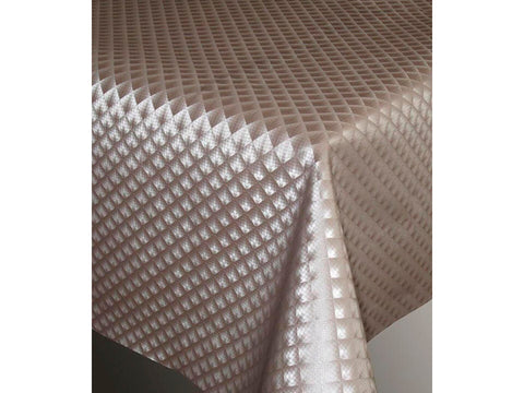 Polyline tafellaken 140cm zafiro sand per lopende meter