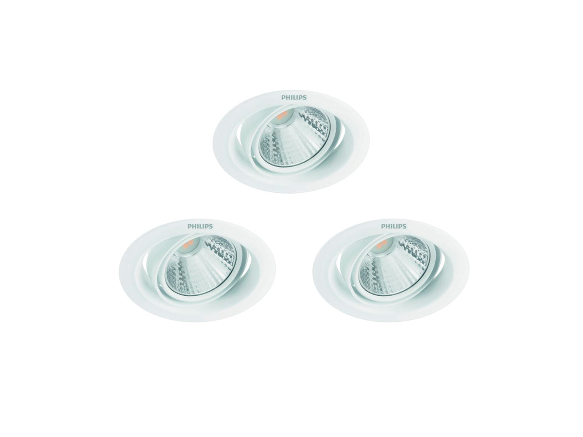 Philips Pomeron LED inbouwspot 7W dimbaar wit 3 stuks, inbouwspots — SKU COLOS-941183, EAN 8719514258068