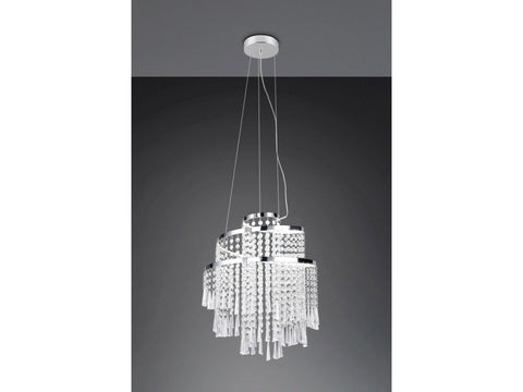 Trio Pomp LED hanglamp 30W chroom