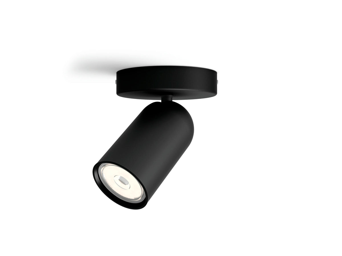 Philips Pongee wandspot GU10 max. 10W dimbaar zwart