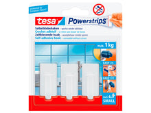 Tesa Powerstrips Classic crochet adhésif 5cm 1kg blanc 3 pièces