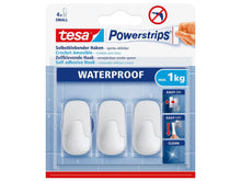 Tesa Powerstrips handdoekhaakje 4,5cm 1kg wit 3 stuks