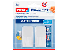 Tesa Powerstrips zelfklevende haak wit 14cm 2kg 2 stuks