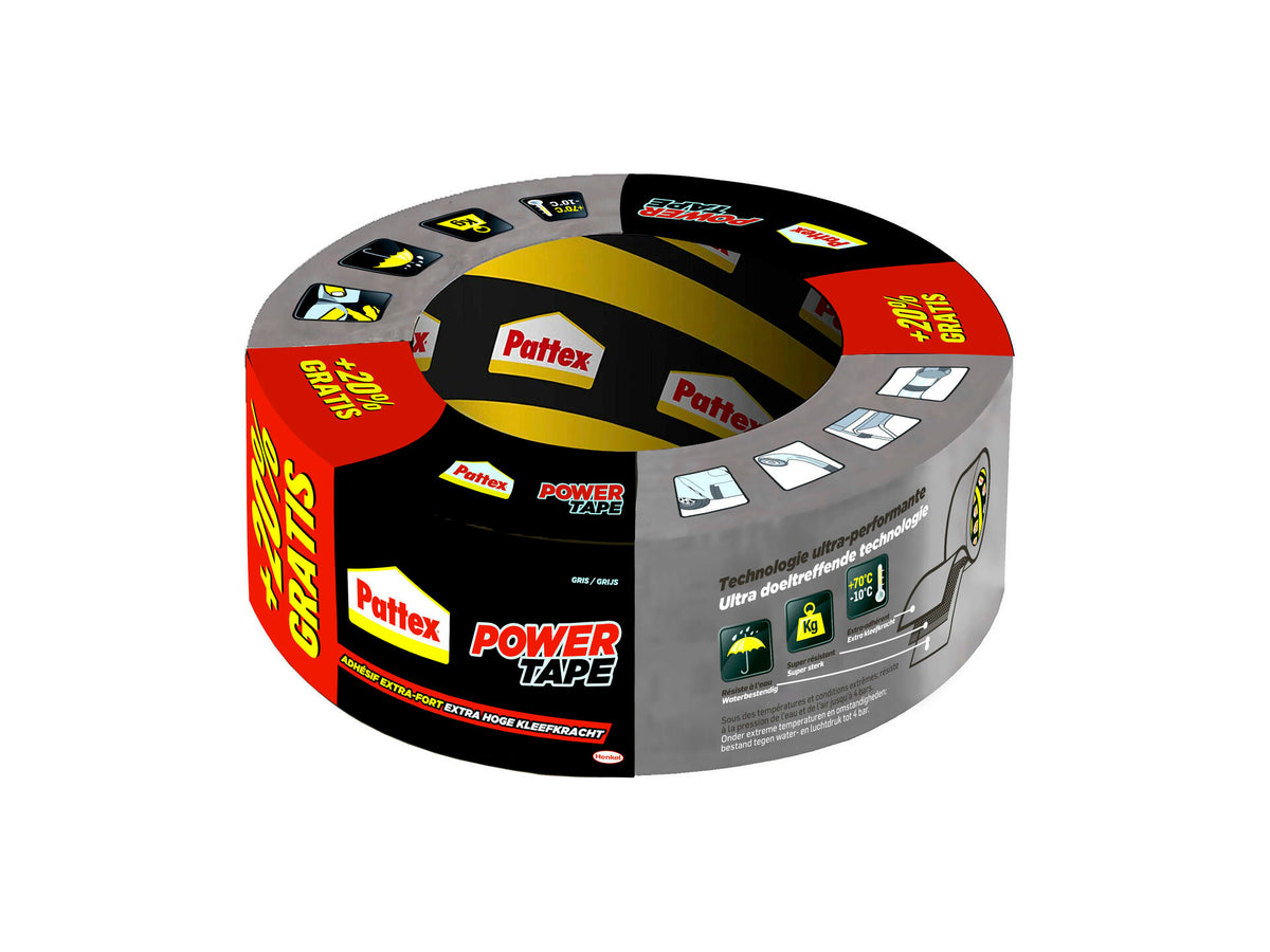 Pattex Powertape 30m x 50mm grijs