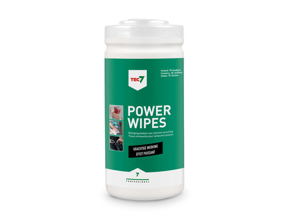 Tec7 Powerwipes reinigingsdoekjes extreme vervuiling 70st