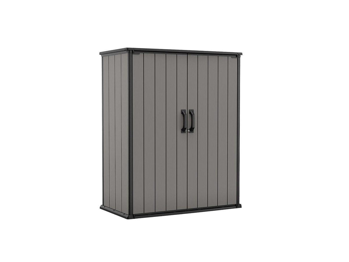 Keter Premier Tall tuinkast 139,5x77x170,4 cm grijs