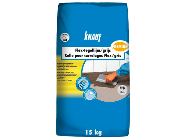 Knauf Premium Flex colle pour carrelages 15kg gris