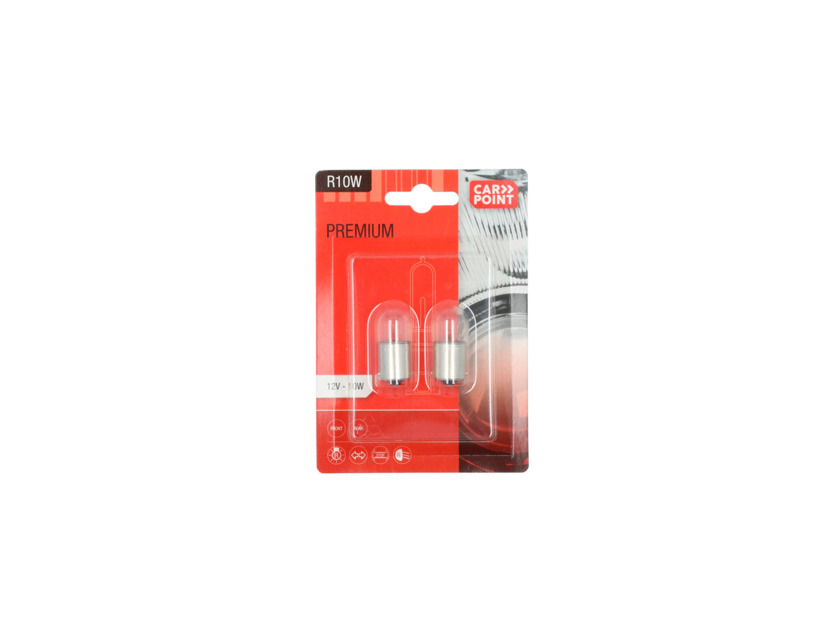 Carpoint Premium gloeilamp R10W 12V 2 stuks
