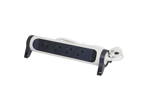 Legrand Premium stekkerdoos 4x met schakelaar + kabel 1,5m wit