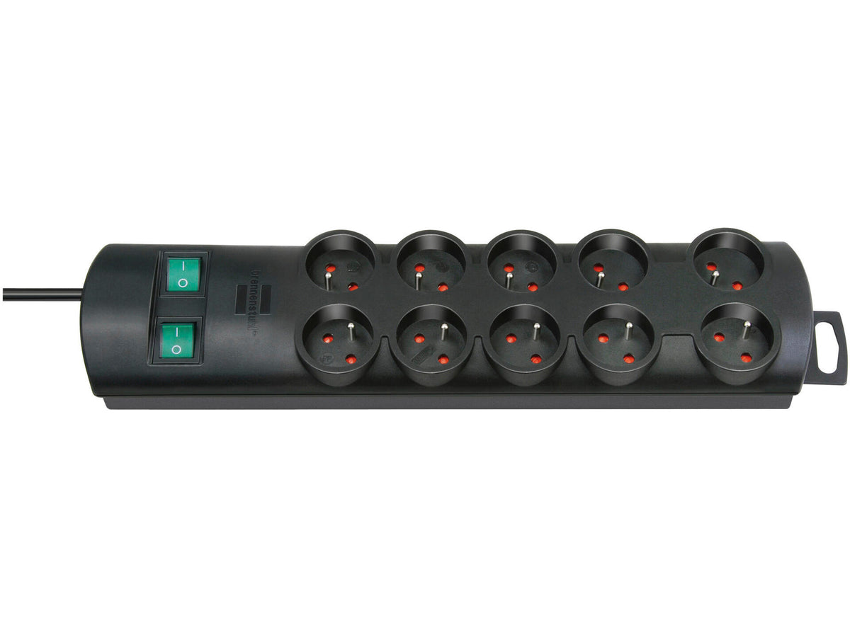 Brennenstuhl Primera-Line stekkerdoos 10x met schakelaar en kabel 2m zwart
