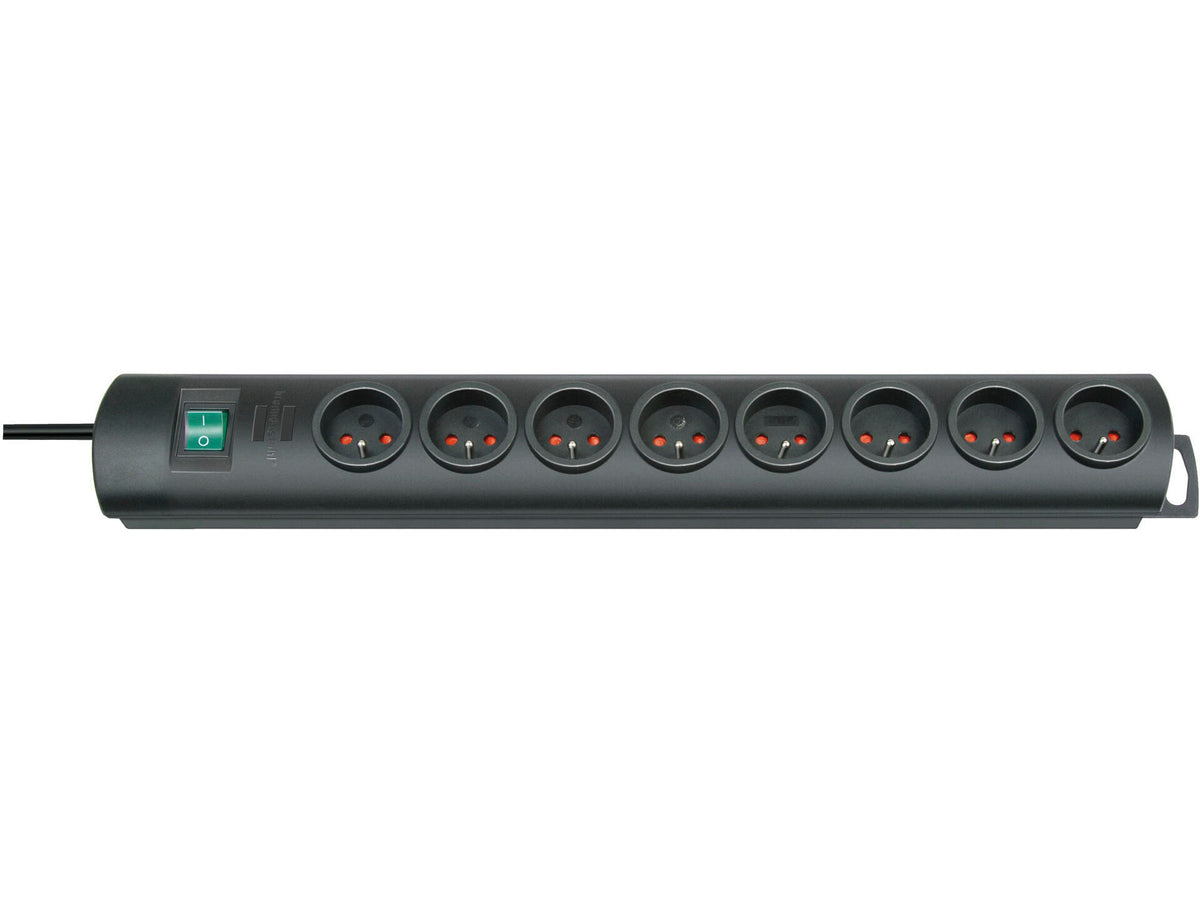 Brennenstuhl Primera-Line stekkerdoos 8x met schakelaar en kabel 2m zwart