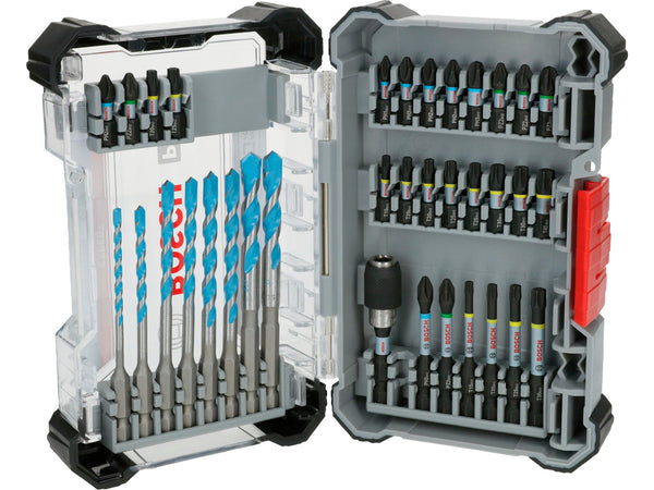 Bosch Professional Pro Impact Mixed Set coffret de mèches et d'embouts set de 35