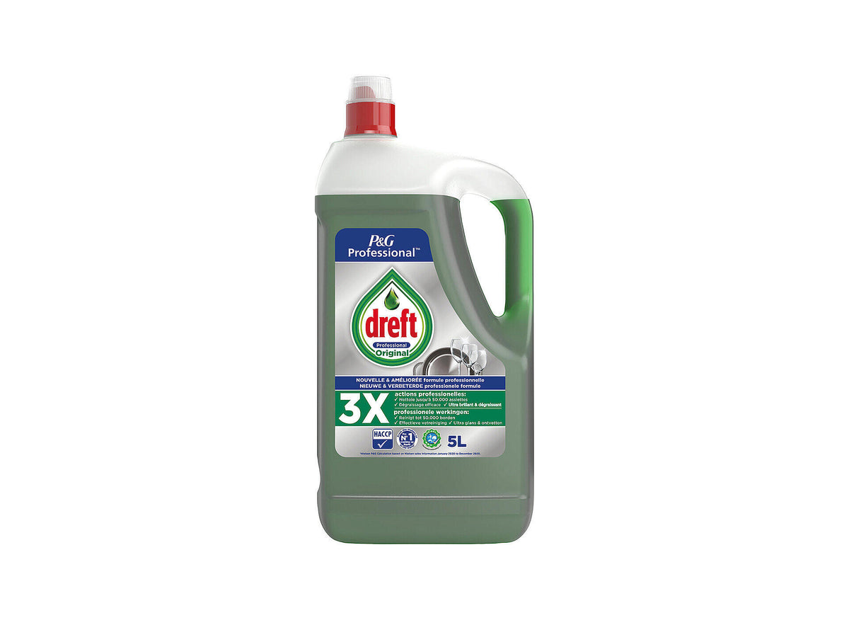 Dreft Prof afwasmiddel original 5l, vloeibare afwasmiddelen — SKU COLOS-1077341, EAN 8006540988527