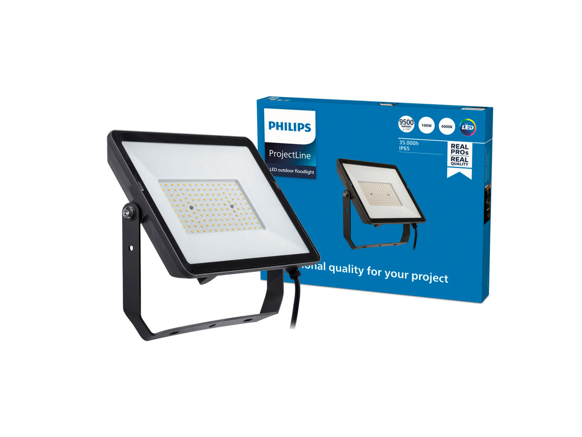 Philips ProjectLine LED straler 100W zwart