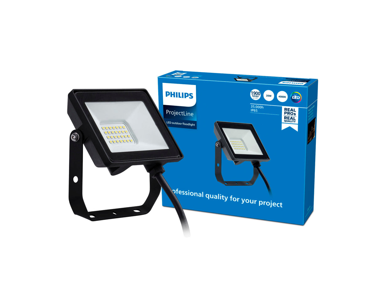 Philips ProjectLine LED straler 20W zwart