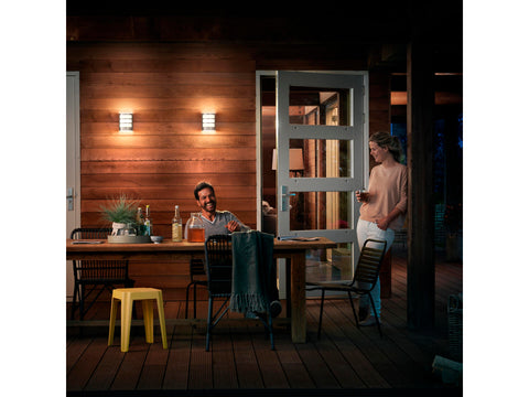 Philips Python LED wandlamp 3,8W met bewegingssensor grijs