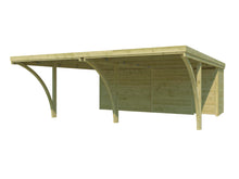 Woodlands QB Milan dubbele carport 594x720 cm