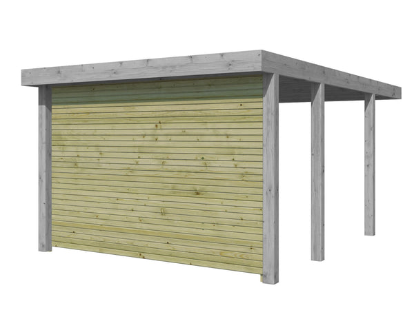Woodlands QB achterwand voor carport 274cm