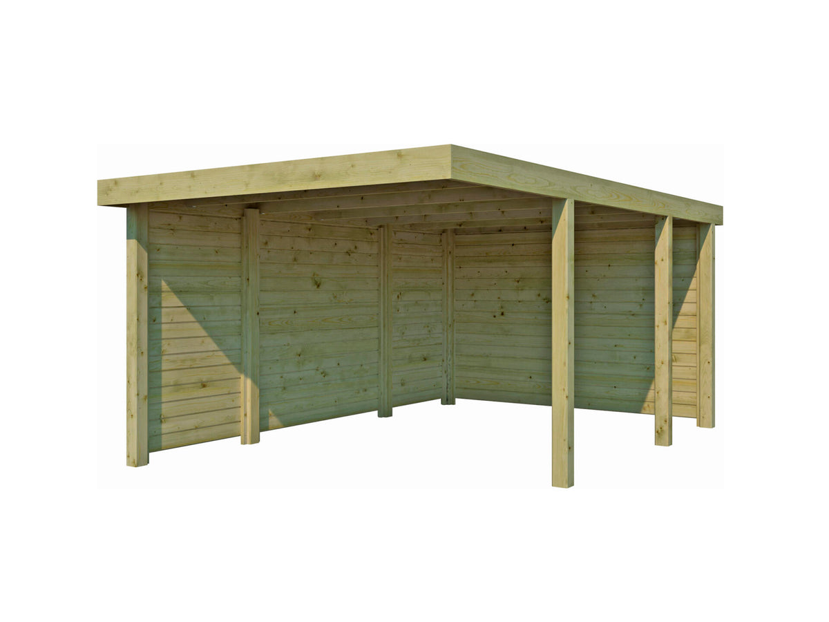 Woodlands QB carport combi B 307x554 cm