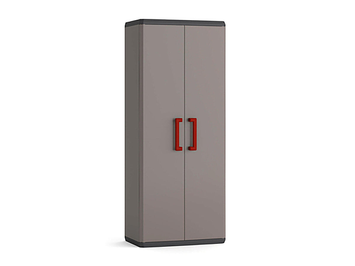 Keter Quadra opbergkast hoog 68x39x166 cm grijs
