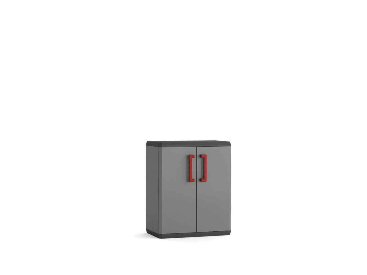Keter Quadra opbergkast laag 39x68x83 cm grijs