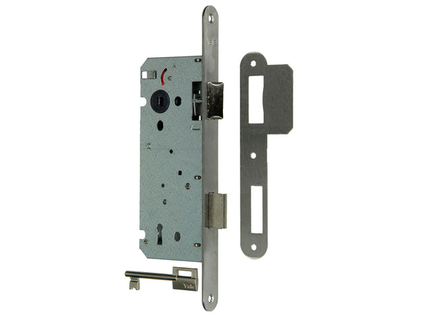 Yale A1353 serrure à entailler arrondie G/D 50mm inox