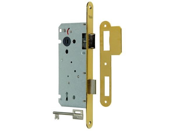 Yale A1353 serrure à entailler arrondie G/D 55mm inox